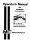 Massey Ferguson 110, 130, 160, and 205 Manure Spreader Manual