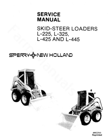 Disabled - New Holland L-225, L-325, L-425 and L-445 Skid Steer Loader - Service Manual