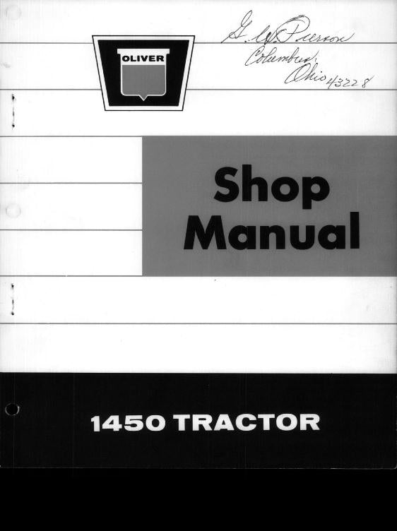 Oliver 1450 Tractor - Service Manual