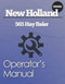 New Holland 565 Baler Manual