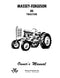 Massey Ferguson 85 Tractor Manual