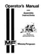 Massey Ferguson 43 Moldboard Plow Manual