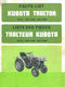Kubota B5100D and B5100E Tractor - Parts Catalog