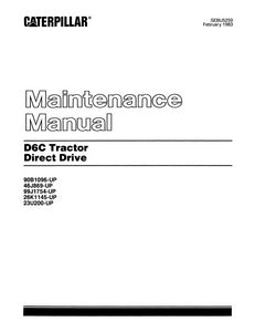 Caterpillar D6C Tractor - Maintenance Manual