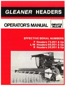 Gleaner Flex and Rigid for F, L/M, and N Headers Manual