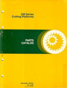 John Deere 213, 215, 216, 218, 220, 222, and 224 Cutting Platform - Parts Catalog