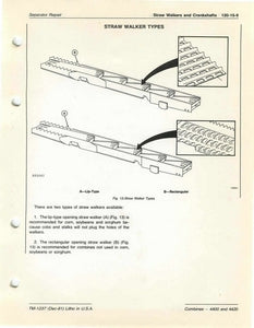 John Deere 4400 and 4420 Combine "Separator Repair" - Technical Manual