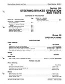 John Deere 4400 and 4420 Combine "Steering/Brakes Operation and Tests" - Technical Manual