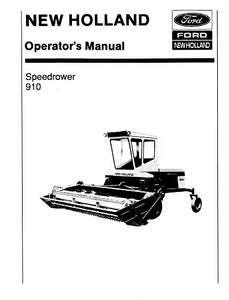 New Holland 910 Speedrower Manual