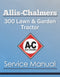 Allis-Chalmers 300 Lawn & Garden Tractor - Service Manual Cover