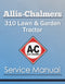 Allis-Chalmers 310 Lawn & Garden Tractor - Service Manual Cover