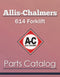 Allis-Chalmers 614 Forklift - Parts Catalog Cover