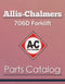 Allis-Chalmers 706D Forklift - Parts Catalog Cover