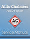Allis-Chalmers 706D Forklift - Service Manual Cover
