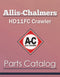 Allis-Chalmers HD11FC Crawler - Parts Catalog Cover