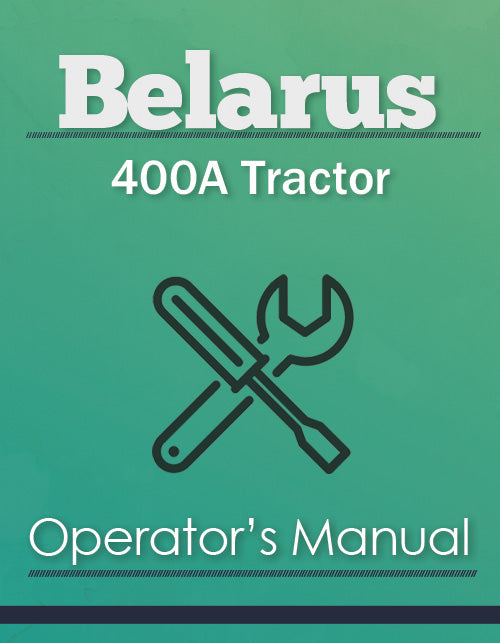Belarus 400A Tractor Manual Cover