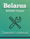 Belarus 400AN Tractor Manual Cover