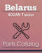 Belarus 400AN Tractor - Parts Catalog Cover
