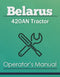 Belarus 420AN Tractor Manual Cover