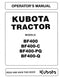 Kubota BF900 Loader Attachment Manual
