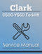 Clark C500-YS60 Forklift - Service Manual Cover