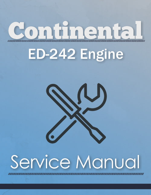 Continental ED-242 Engine - Service Manual Cover