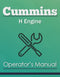Cummins H Engine Manual Cover