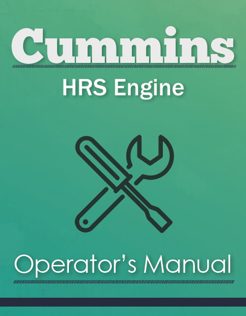 Cummins HRS Engine Manual Cover