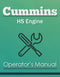 Cummins HS Engine Manual Cover