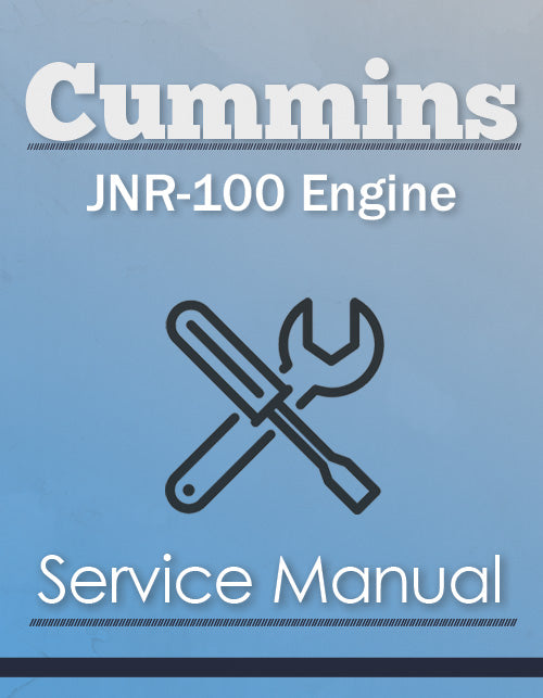 Cummins JNR-100 Engine - Service Manual Cover