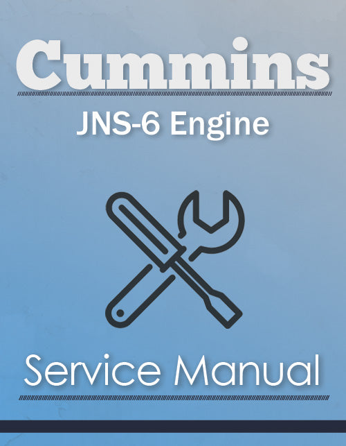 Cummins JNS-6 Engine - Service Manual Cover