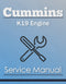 Cummins K19 Engine - Service Manual Cover