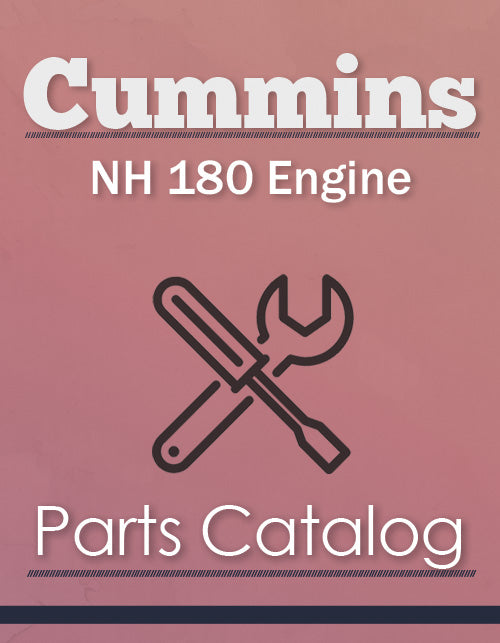 Cummins NH 180 Engine - Parts Catalog Cover