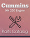 Cummins NH 220 Engine - Parts Catalog Cover