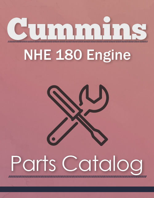 Cummins NHE 180 Engine - Parts Catalog Cover