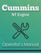 Cummins NT Engine Manual Cover