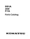Komatsu D31A and P-16 Crawler - Parts Catalog