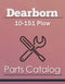Dearborn 10-151 Plow - Parts Catalog Cover