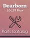 Dearborn 10-157 Plow - Parts Catalog Cover