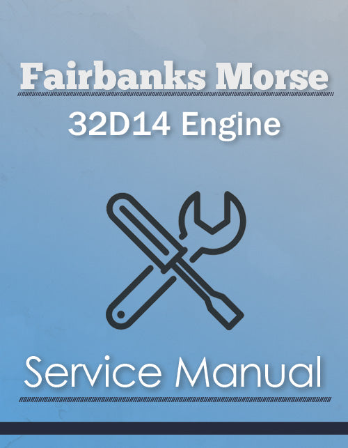 Fairbanks Morse 32D14 Engine - Service Manual Cover