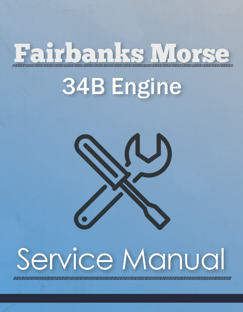 Fairbanks Morse 34B Engine - Service Manual Cover