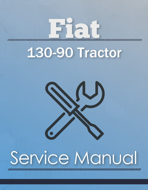 Fiat 130-90 Tractor - Service Manual Cover