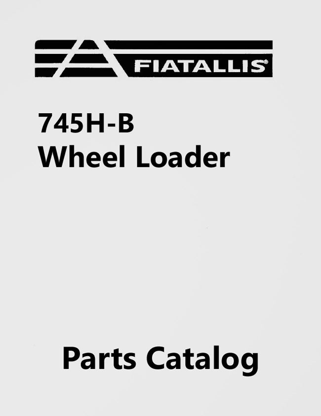 Fiat-Allis 745H-B Wheel Loader - Parts Catalog Cover