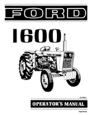 Ford 1600 Tractor Manual