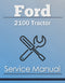 Ford 2100 Tractor - Service Manual Cover
