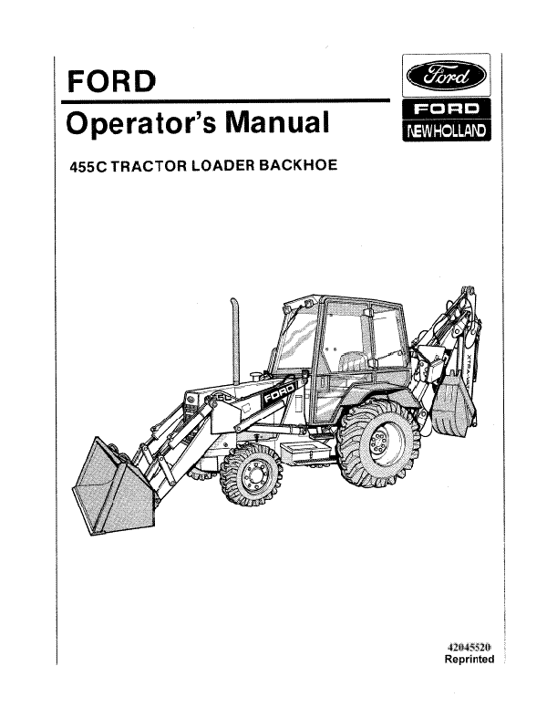 Ford 455C Tractor-Loader-Backhoe Manual | Farm Manuals Fast