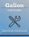 Galion 118 Grader - Service Manual Cover