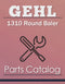 Gehl 1310 Round Baler - Parts Catalog Cover