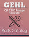 Gehl CB 1200 Forage Harvester - Parts Catalog Cover