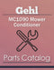 Gehl MC1090 Mower Conditioner - Parts Catalog Cover